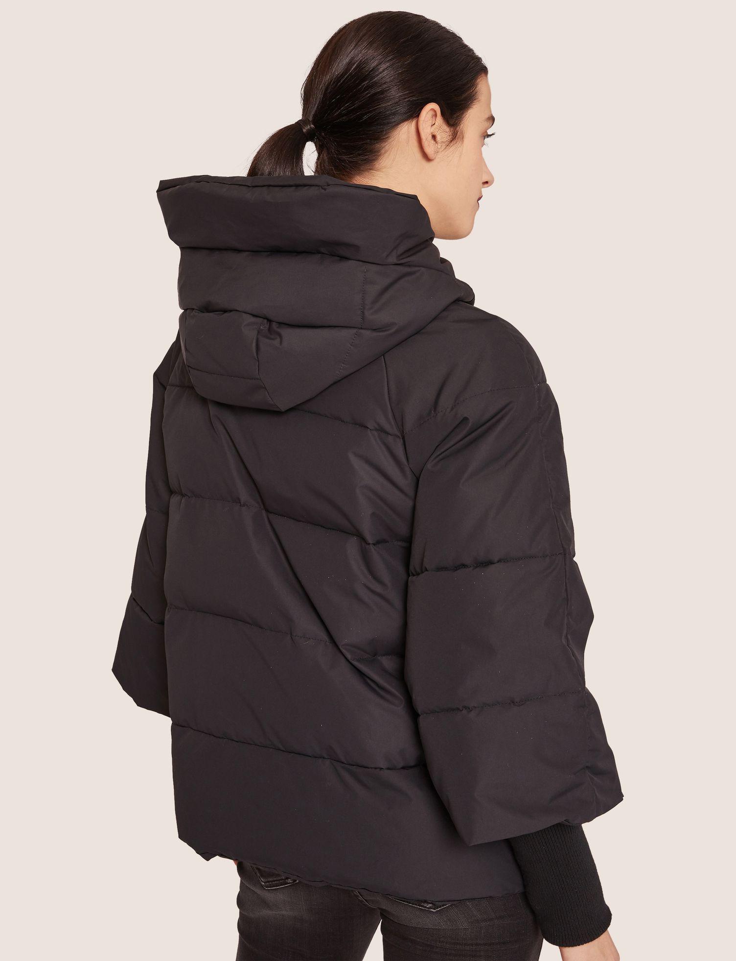 armani exchange hooded down jacket grey