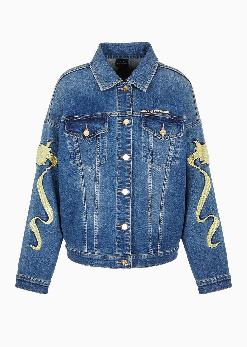Armani exchange denim jacket outlet