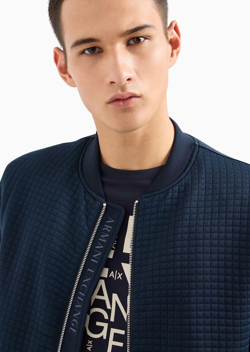 Armani exchange blue jacket best sale