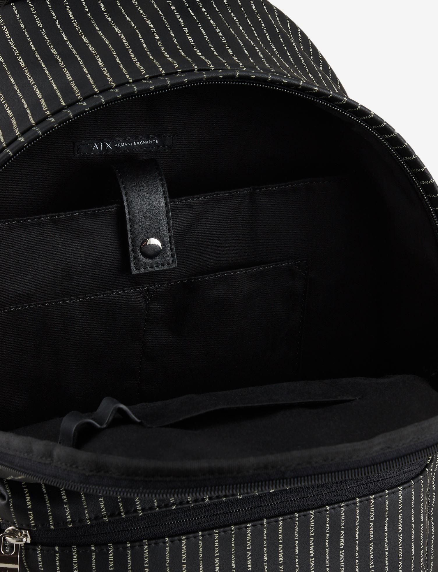 Armani Exchange Backpack in Black for Men - Save 33% | Lyst