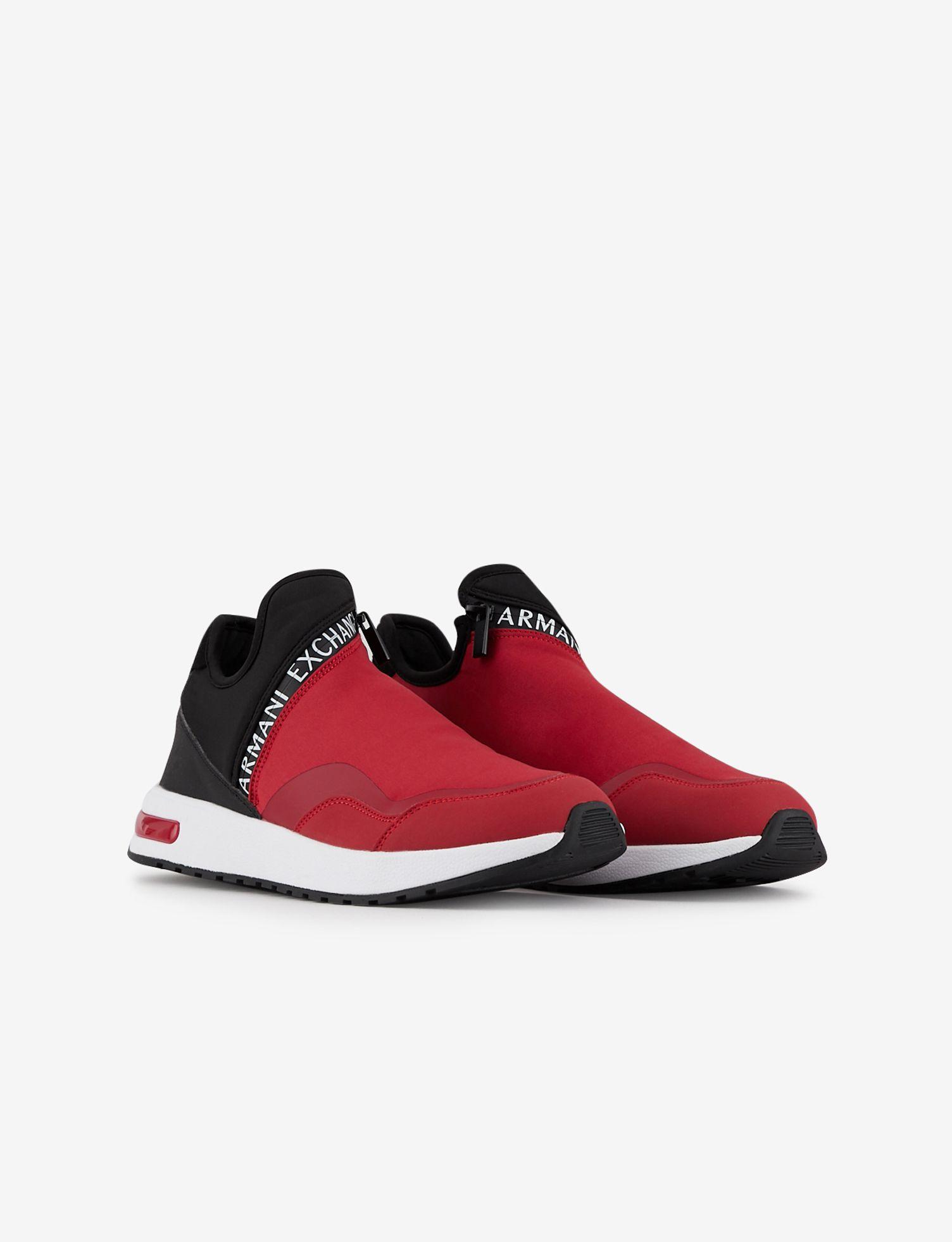 armani exchange red shoes