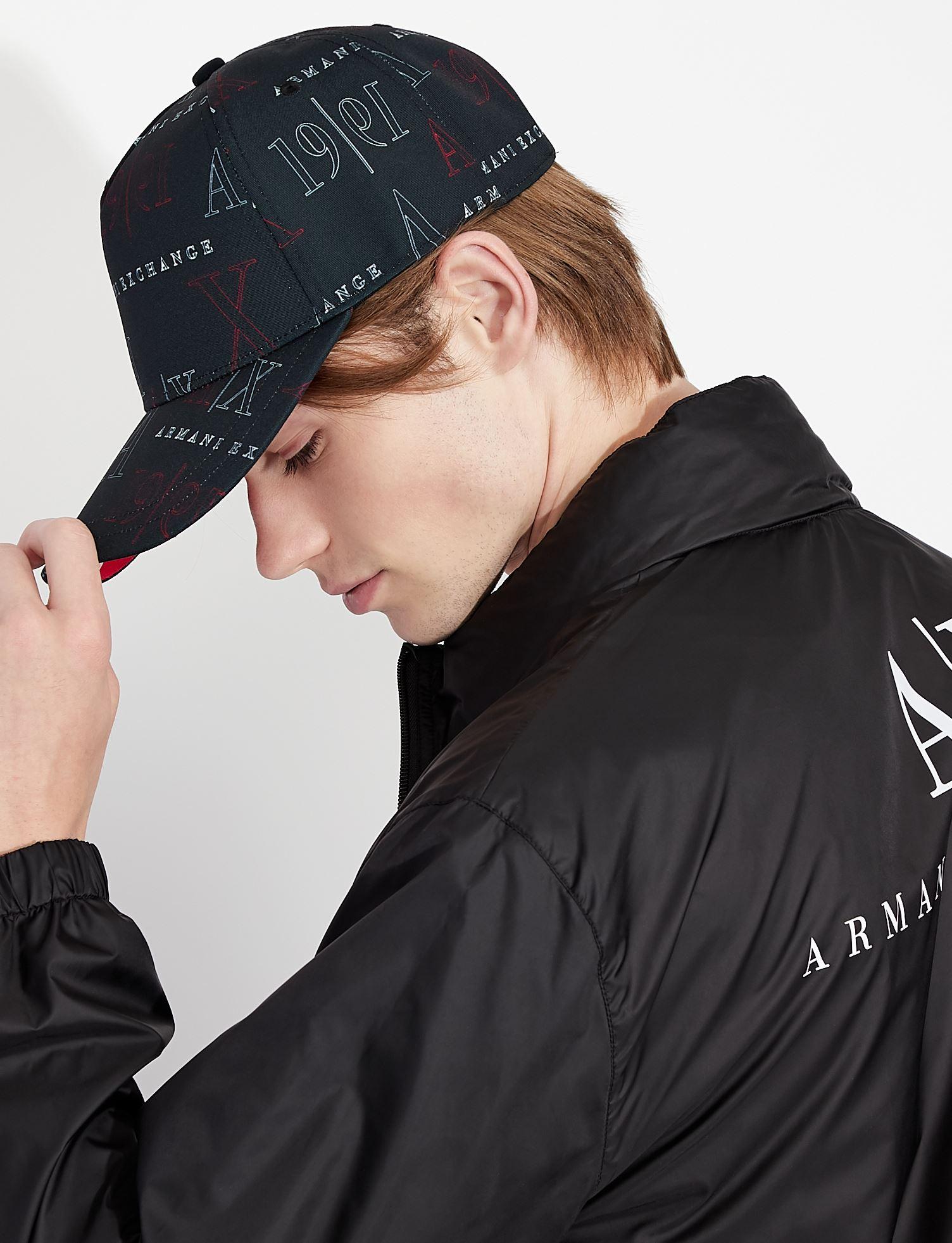 armani exchange hat black