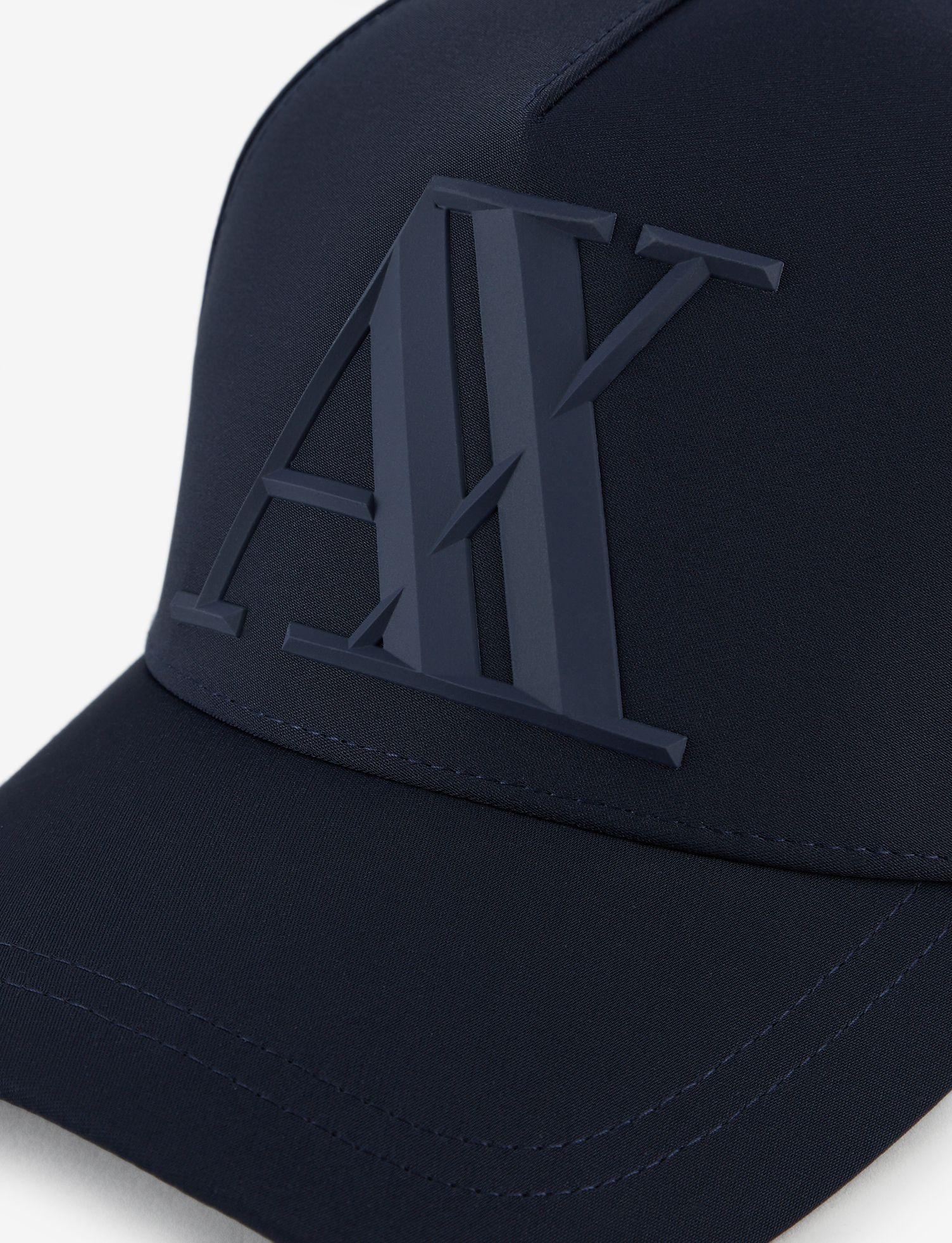 Armani Exchange Rubber Ax Baseball Cap in Navy Blue (Blue) for Men - Lyst