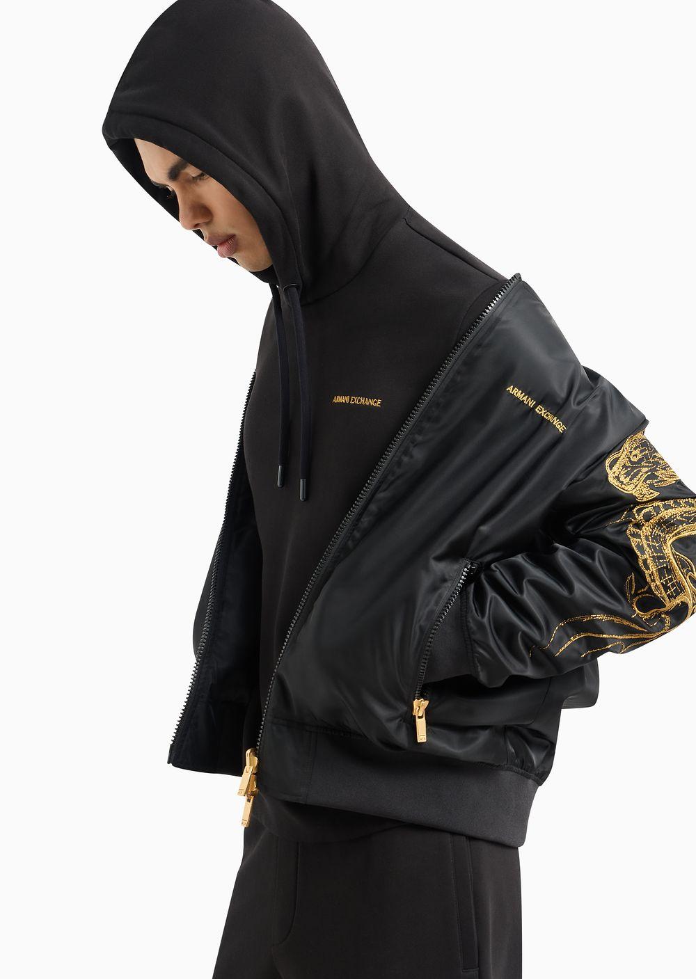 ARMANI EXCHANGE Lunar New Year Hoodie in Black for Men | Lyst