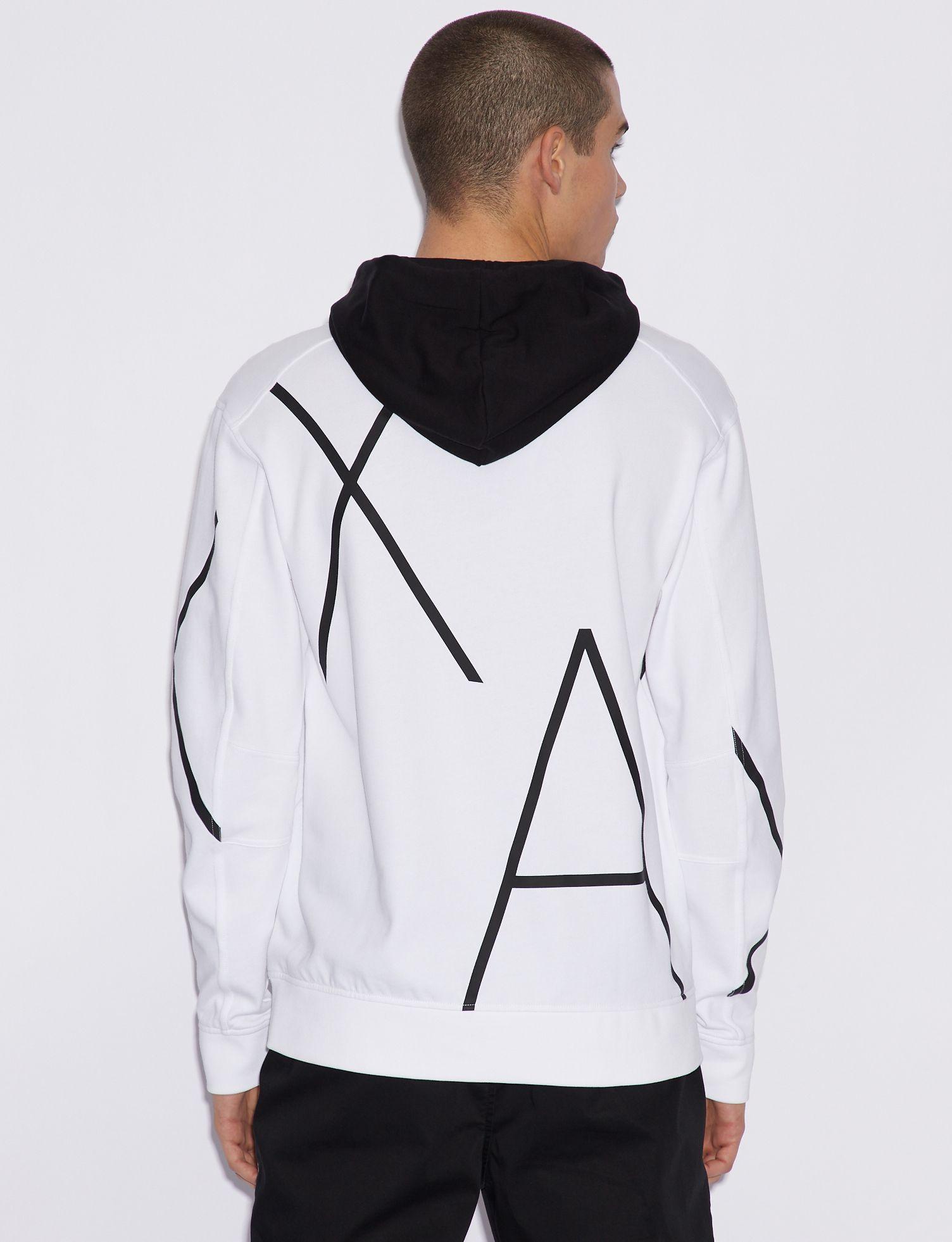 armani exchange white sweatshirt