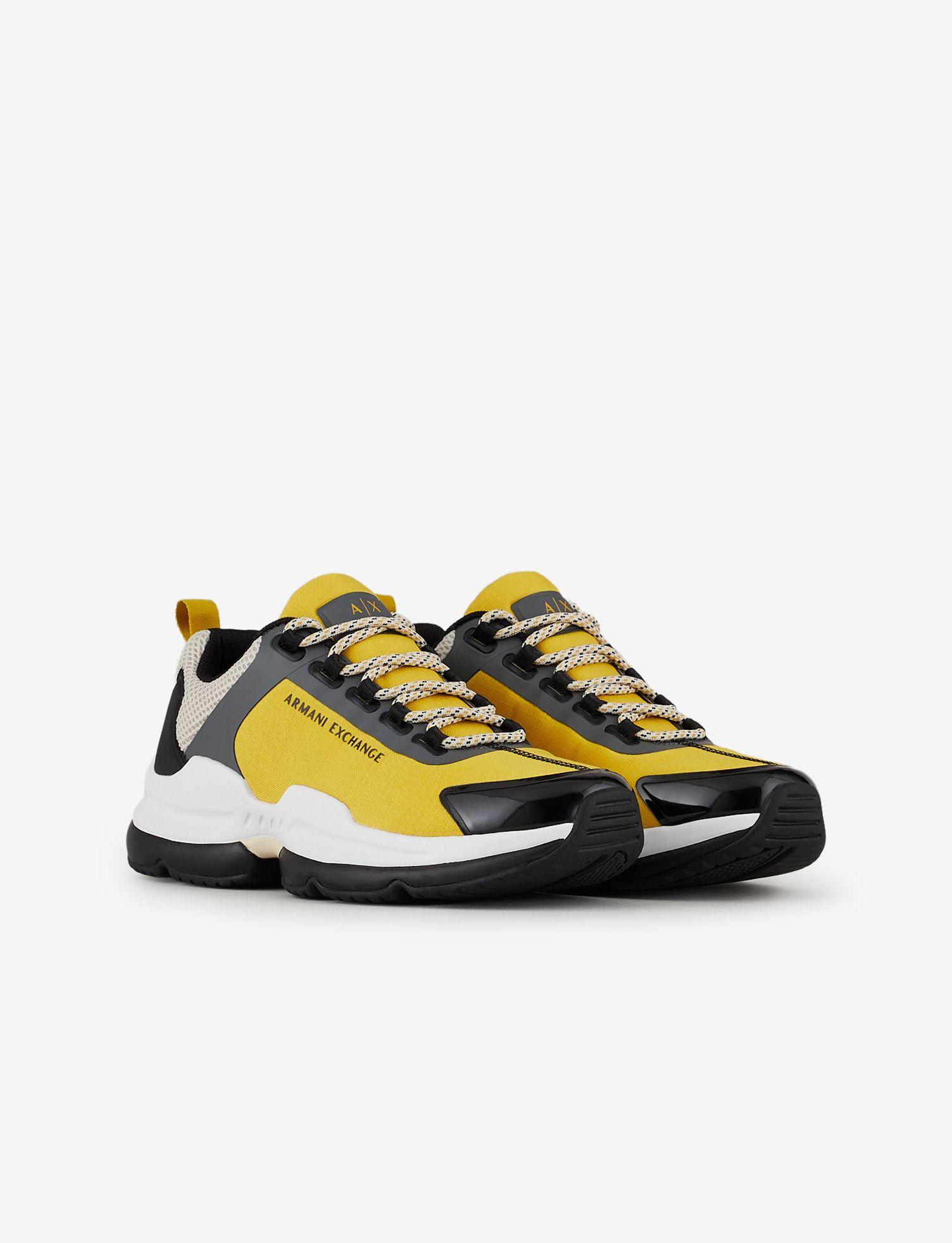 Armani Exchange Multicolored Sneakers in Yellow for Men | Lyst