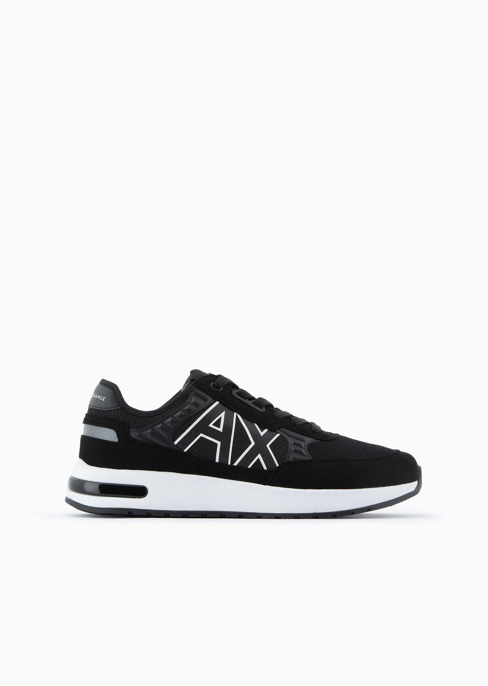 Armani Exchange Multi material Sneakers in Black for Men Lyst UK
