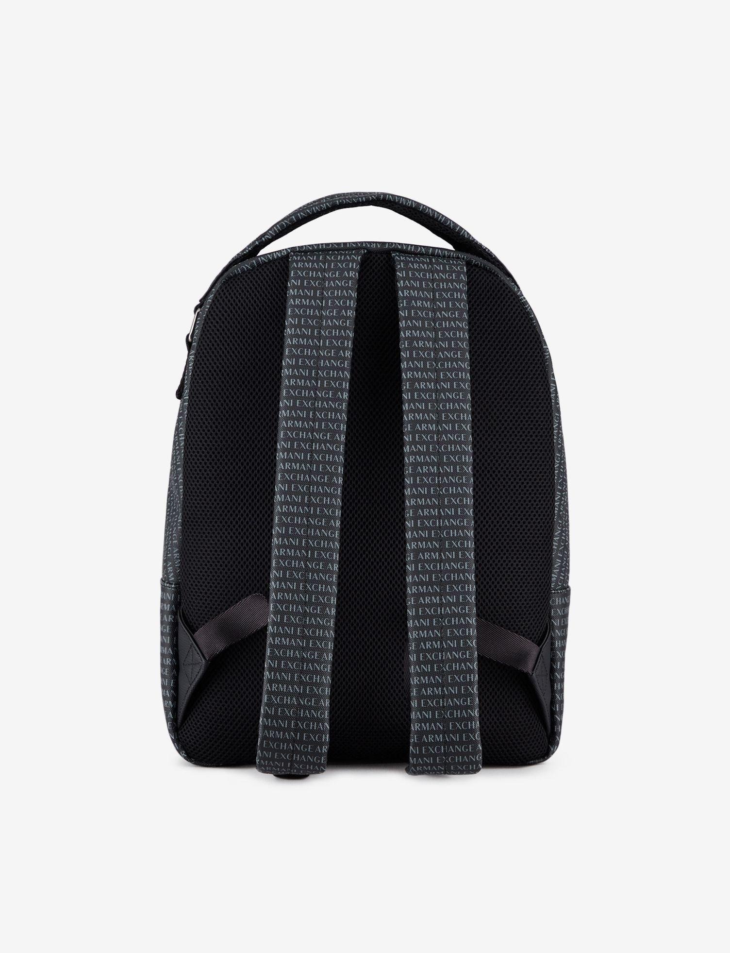 black fabric backpack