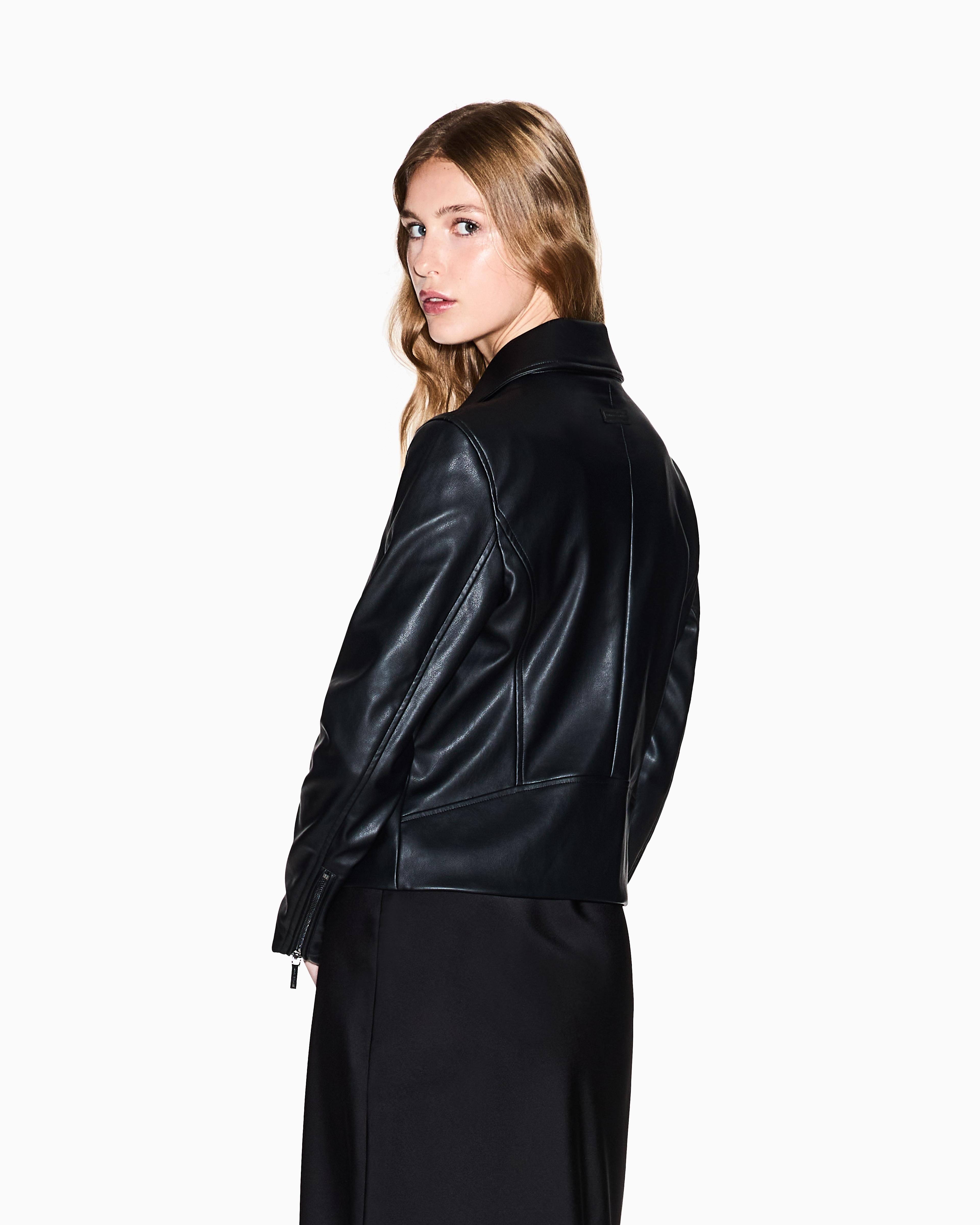 ARMANI EXCHANGE Faux Leather Jackets for Women | Lyst