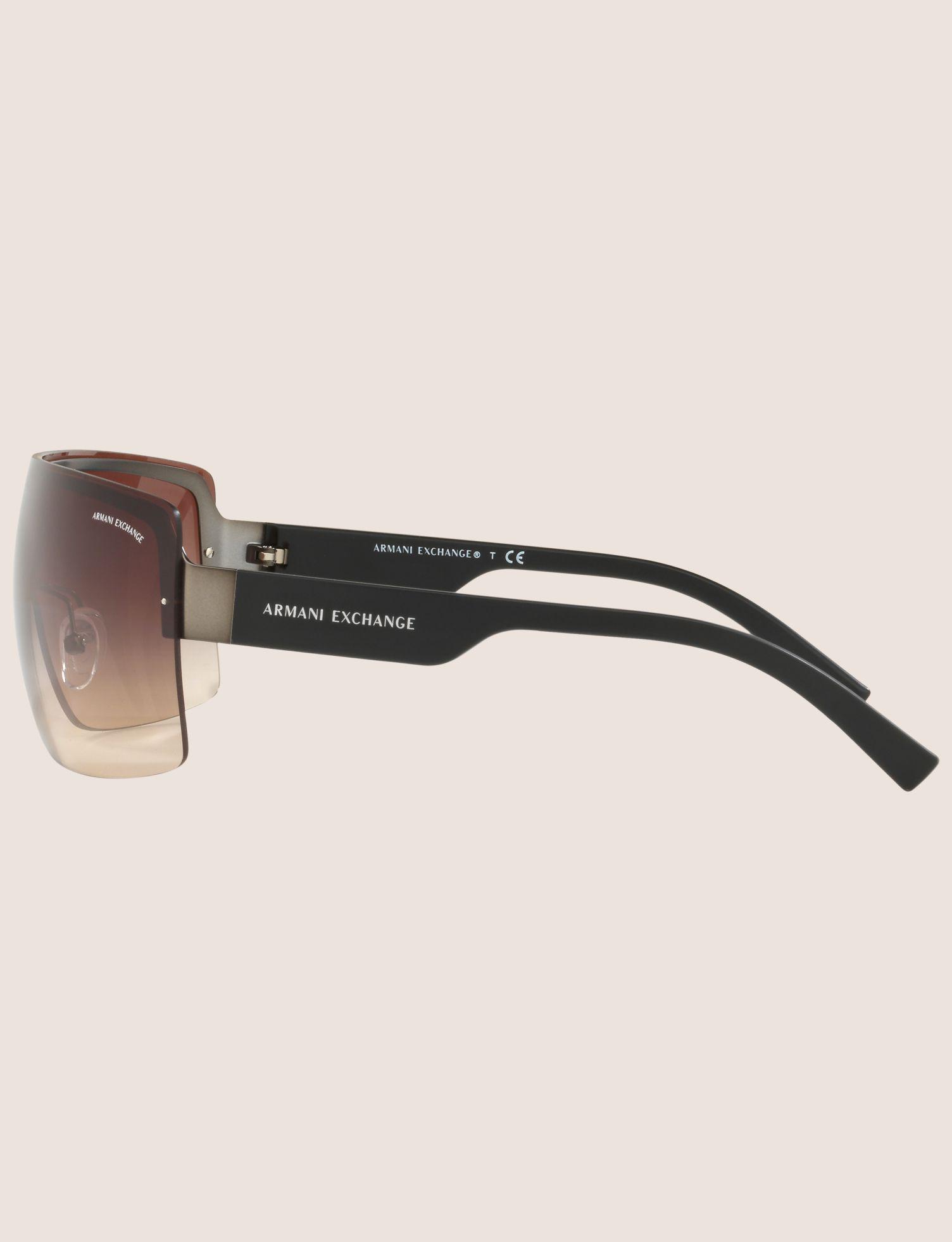 armani exchange shield sunglasses