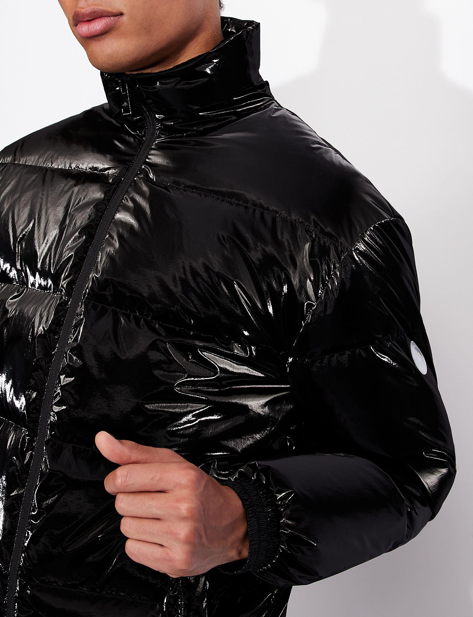 Armani Exchange Puffer Jacket in Black for Men Lyst