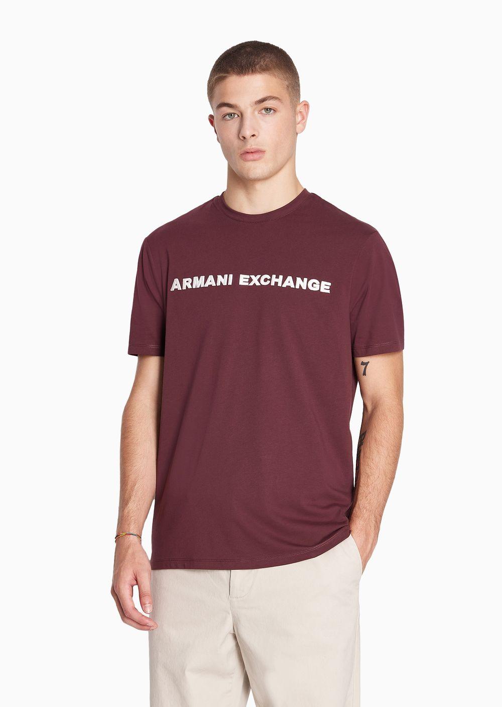Burgundy armani deals t shirt