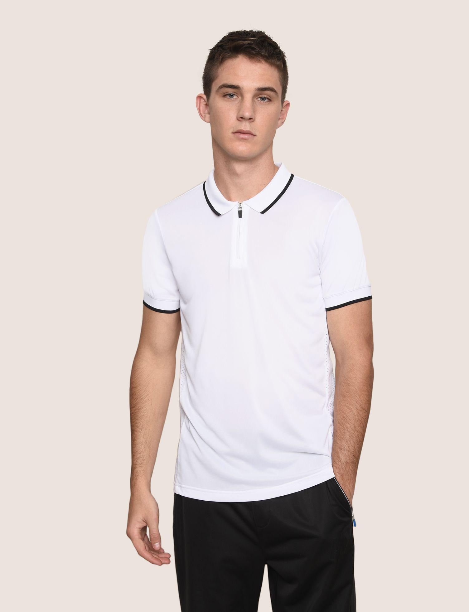 armani exchange logo placket polo