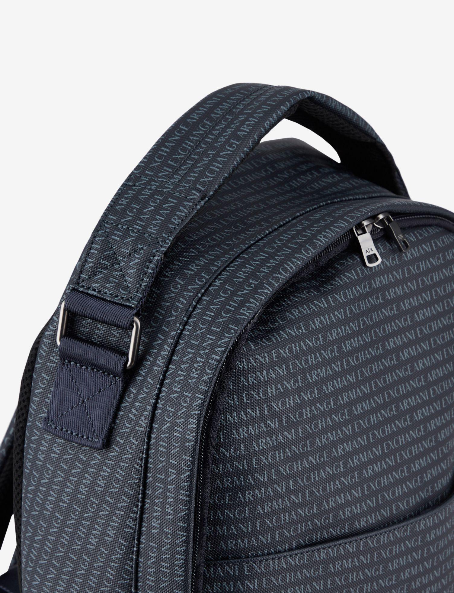 armani exchange logo backpack