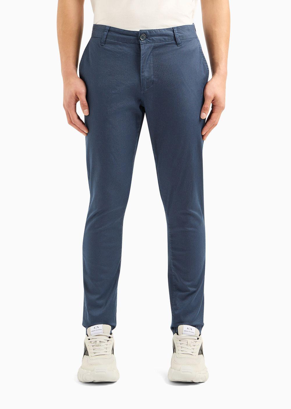 Armani Exchange Casual Pants in Blue for Men | Lyst