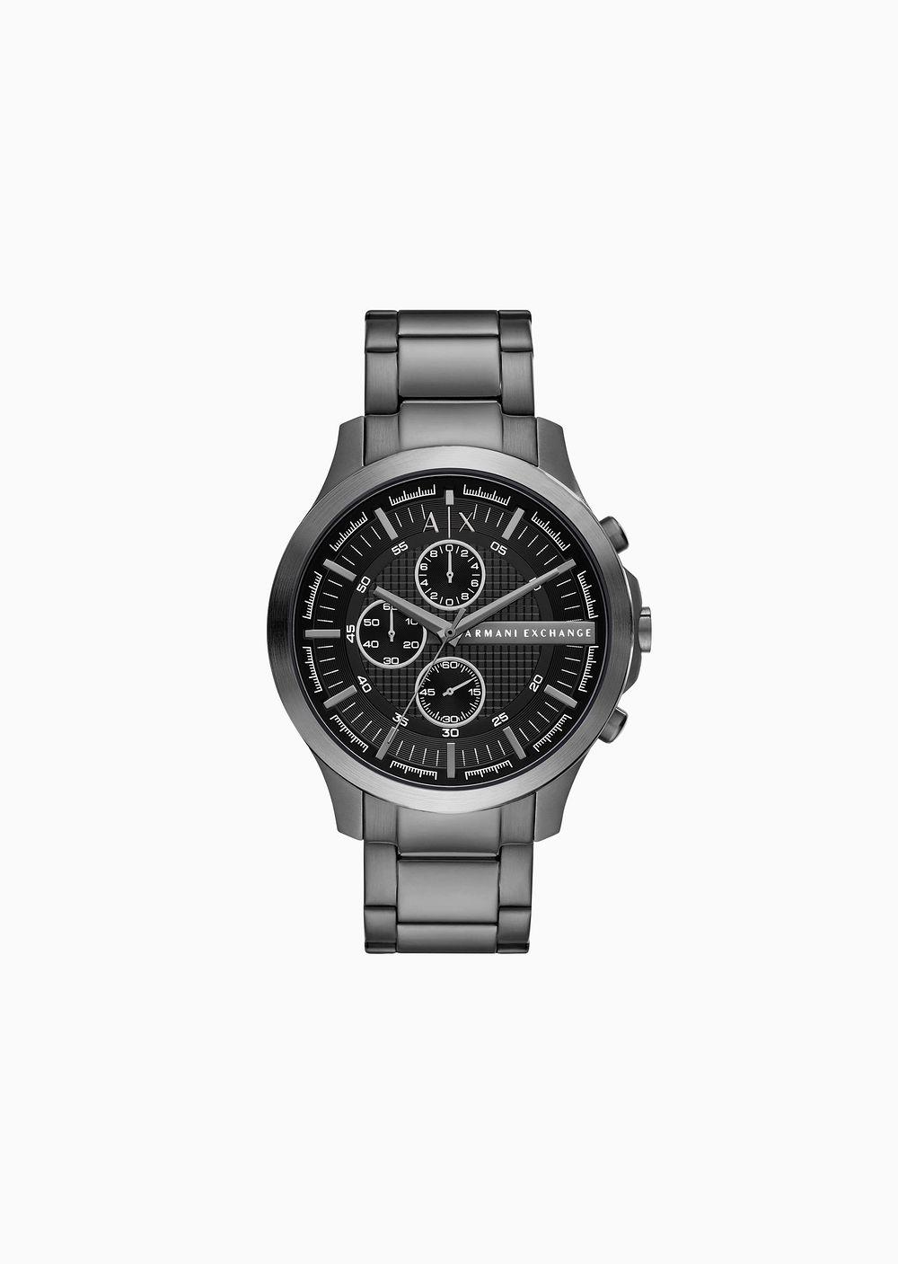 ARMANI EXCHANGE Chronograph Gunmetal Stainless Steel Watch in Black for Men Lyst UK