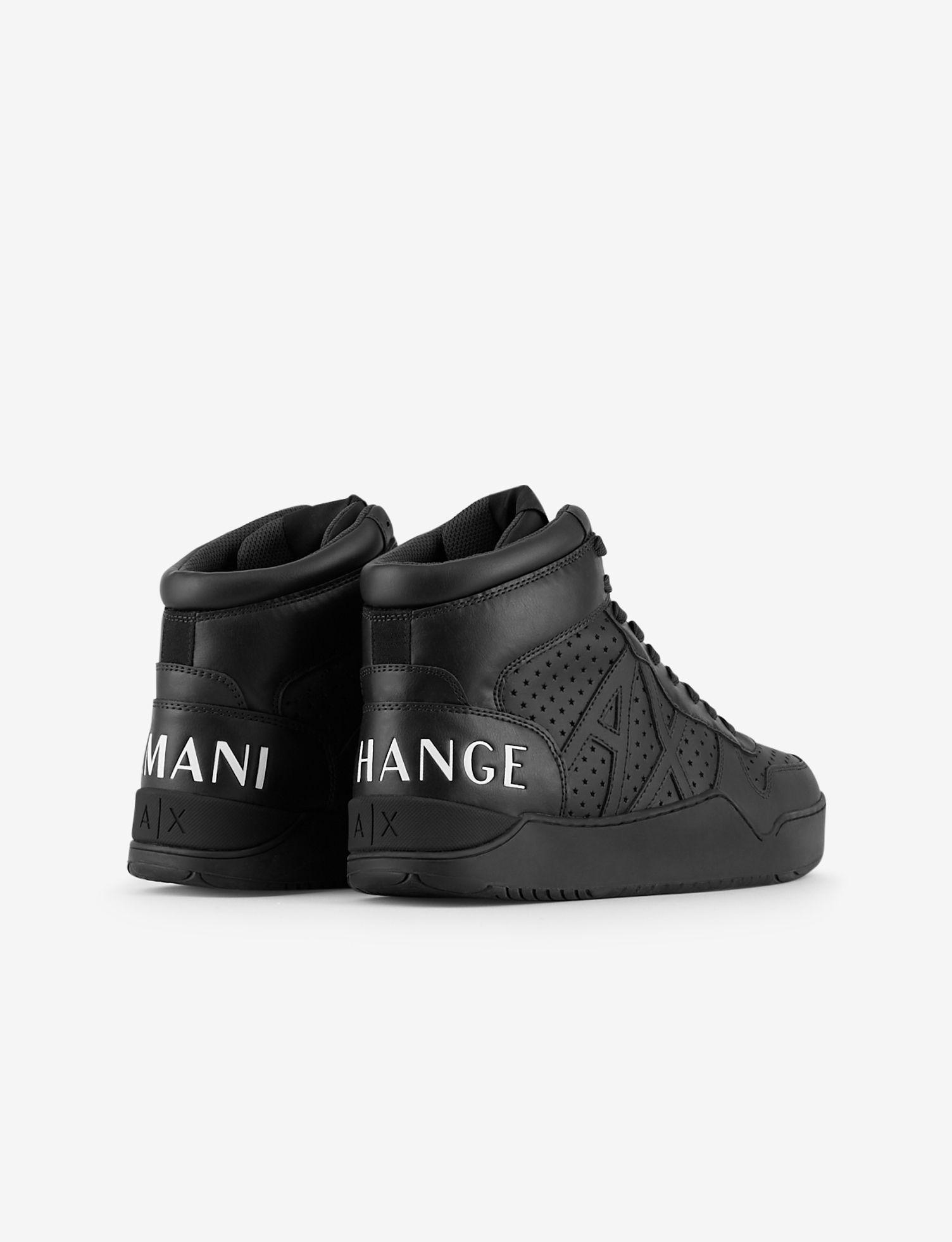 armani exchange high top sneakers