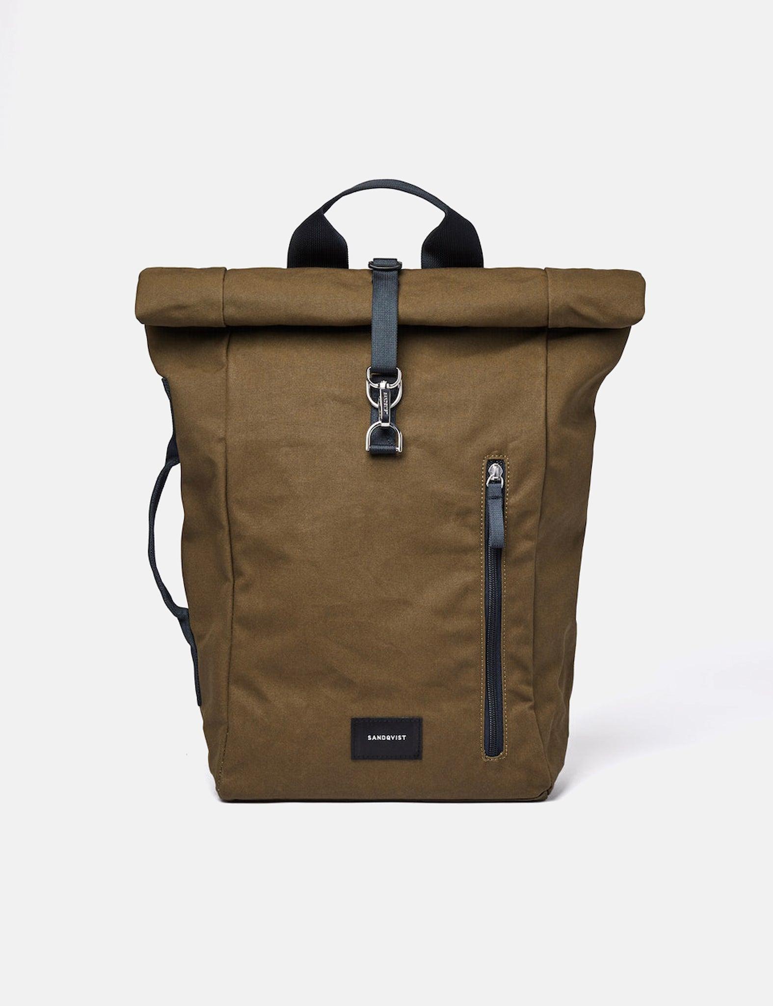 Sandqvist Dante Rolltop Backpack (vegan) in Green for Men | Lyst