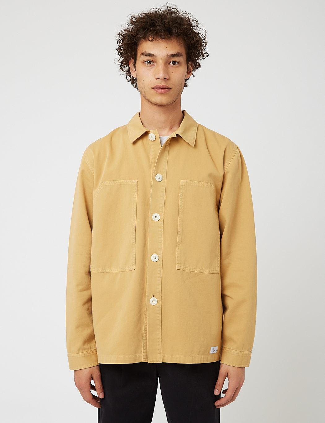 Natural Mens Shirts Bhode Shirts Bhode Box Overshirt cotton Twill for Men — Khaki in Beige 