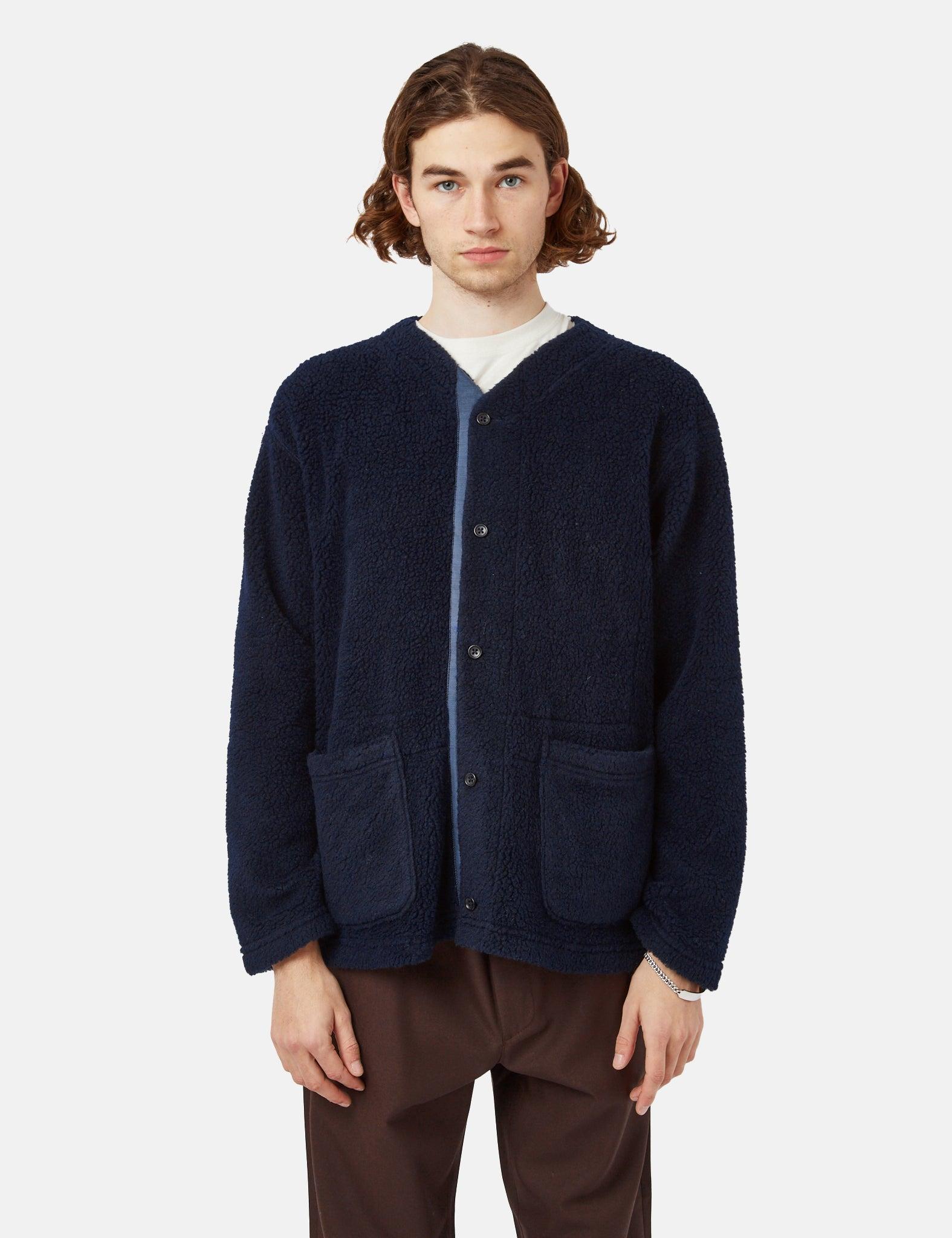 Engineered Garments Knit Cardigan (Shaggy Wool) in Blue for Men Lyst