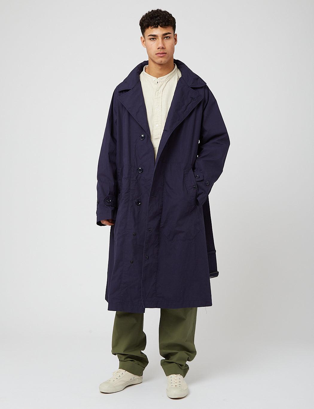Engineered Garments Drizzler Coat (duracloth Poplin) in Blue for