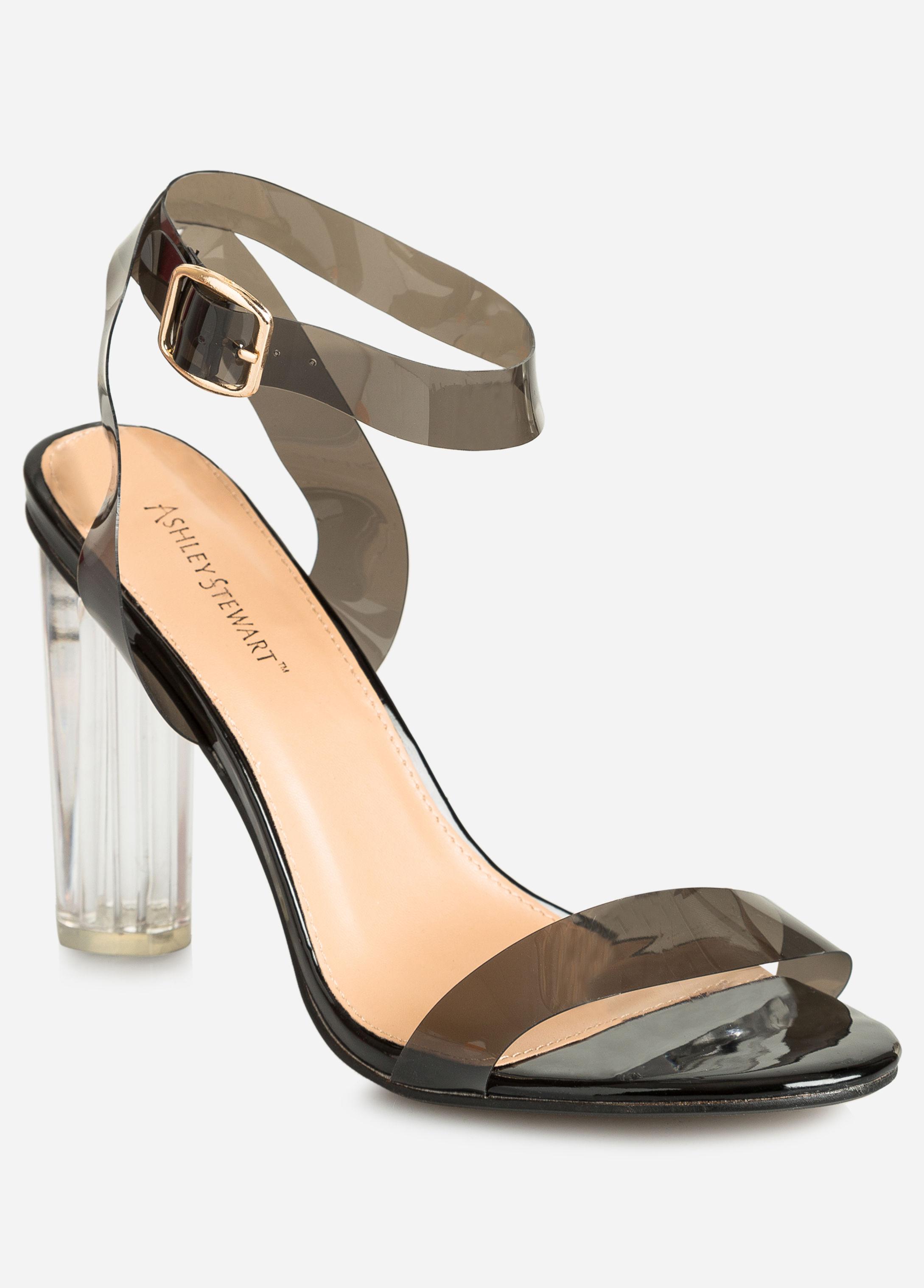 wide width lucite heels