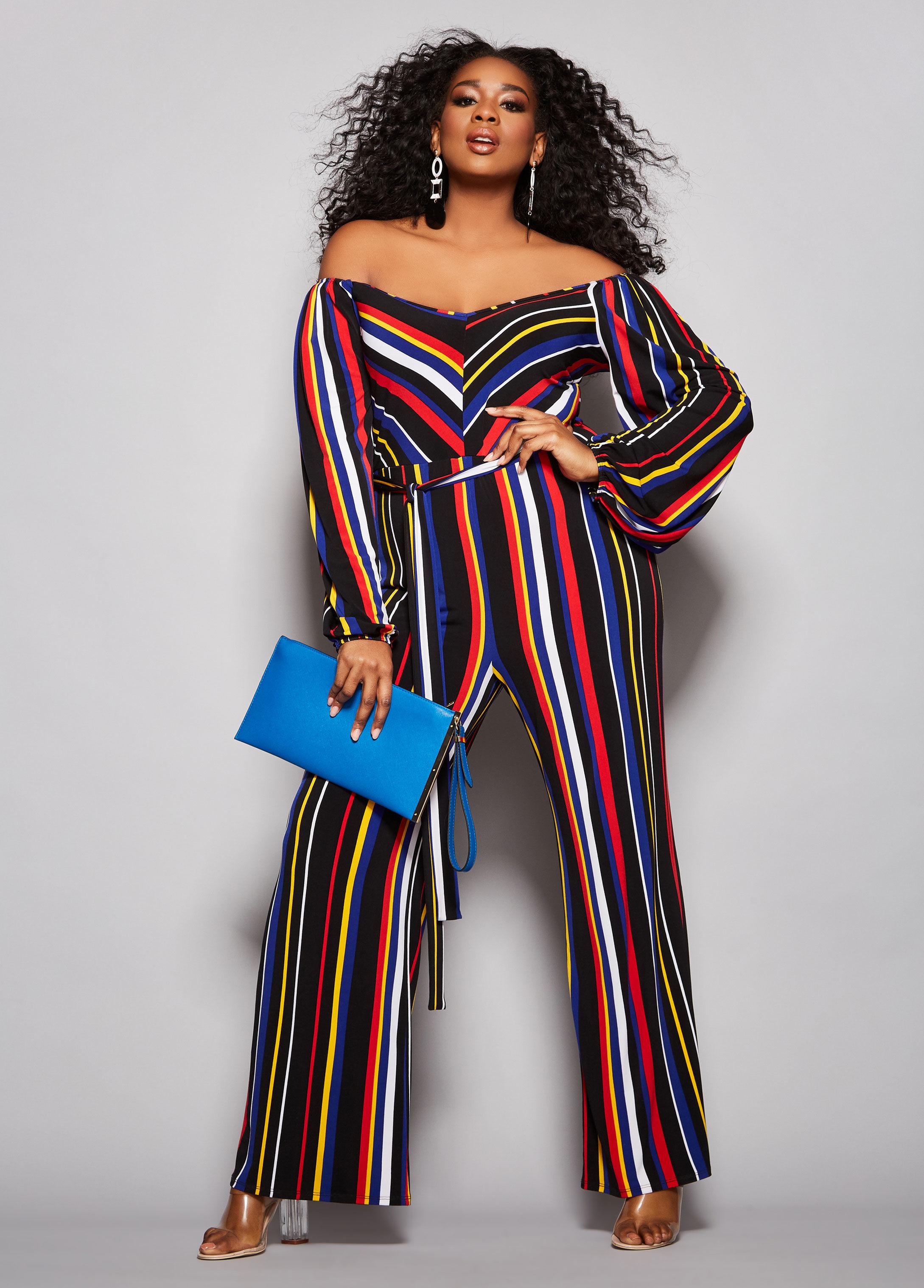 ashley stewart black jumpsuit