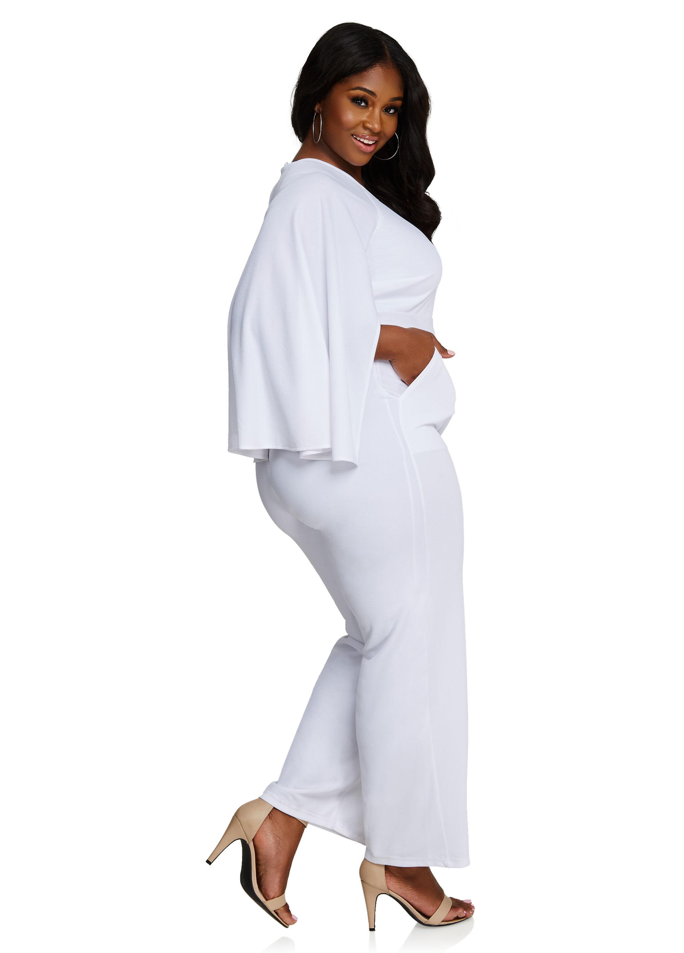ashley stewart red jumpsuit