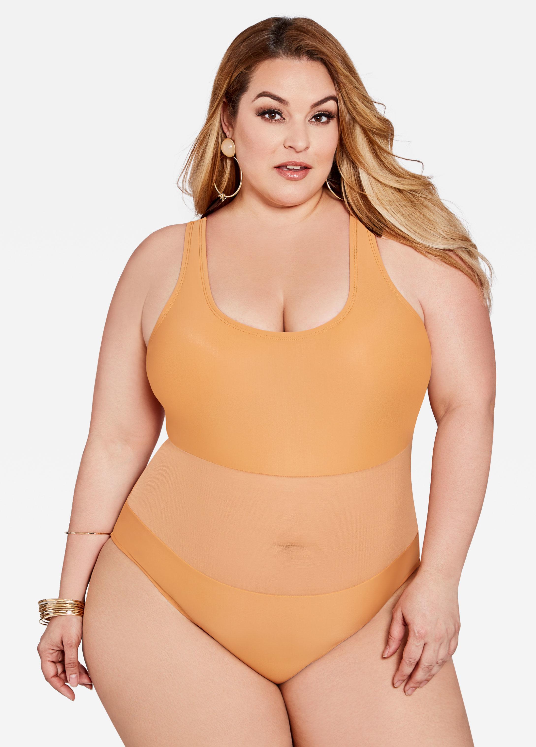 ashley stewart plus size swimsuits