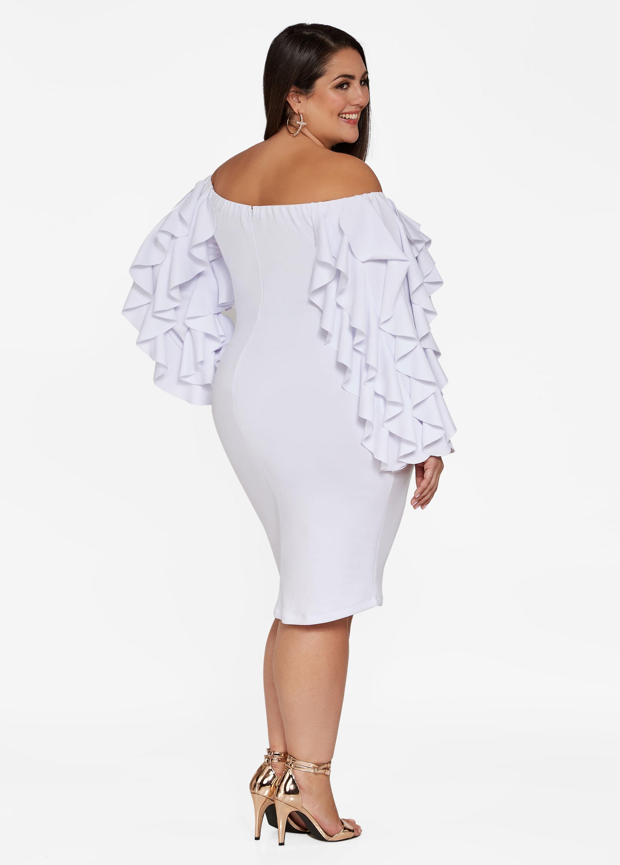 white dresses at ashley stewart