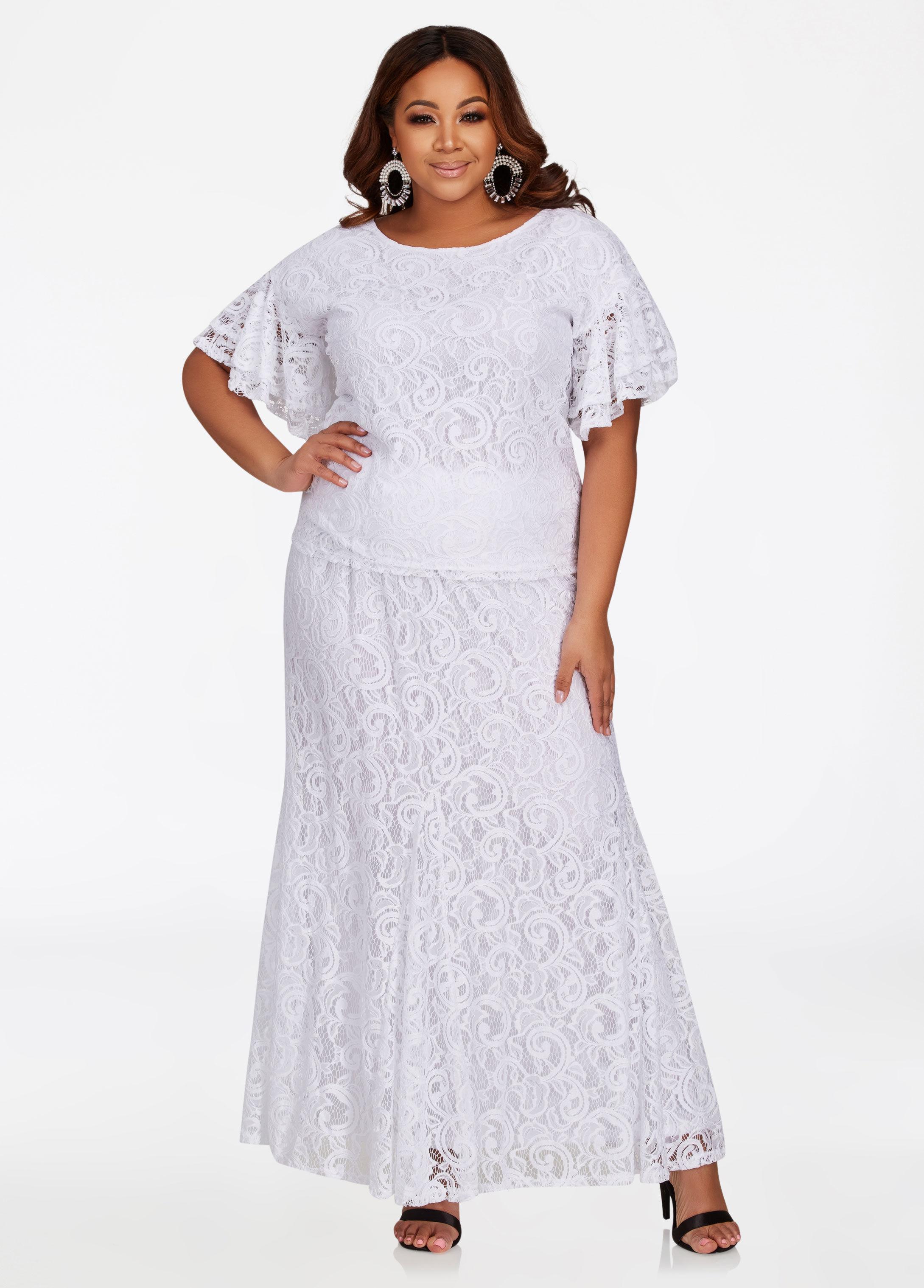 ashley stewart mermaid maxi dress