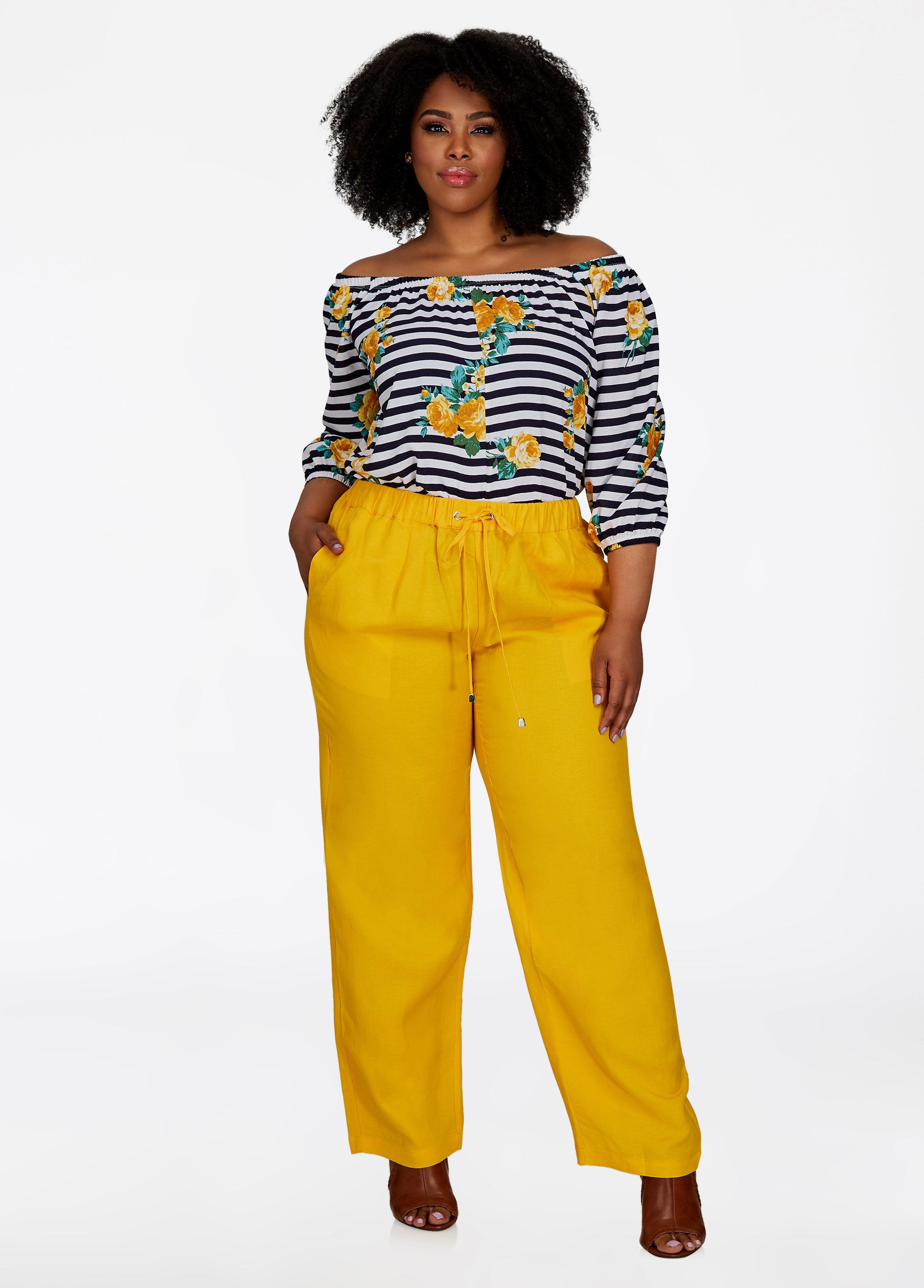 ashley stewart wide leg pants