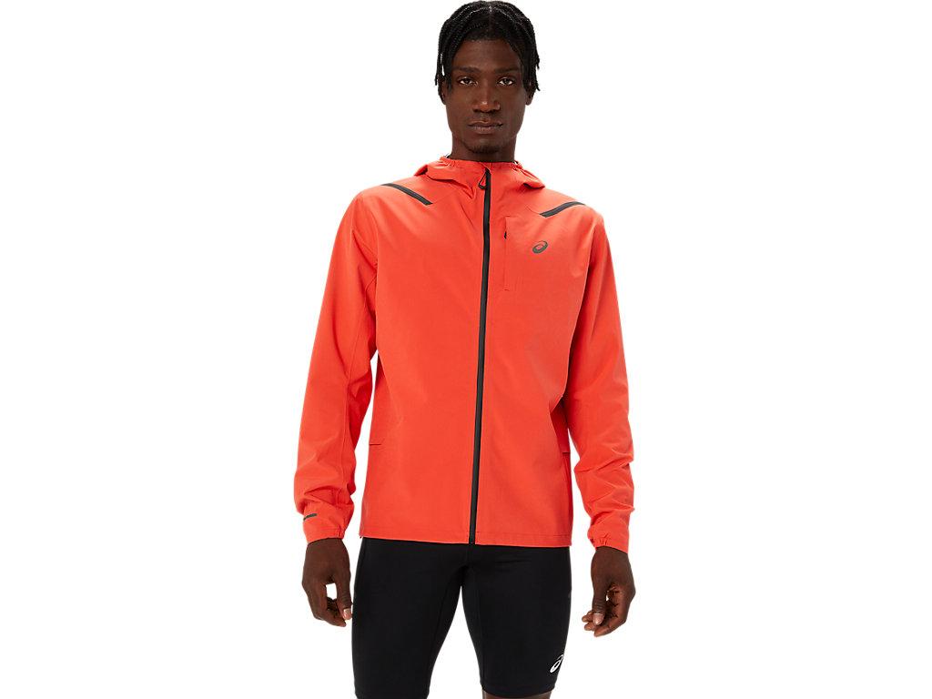 Asics Accelerate Waterproof Jacket in Red for Men Lyst UK