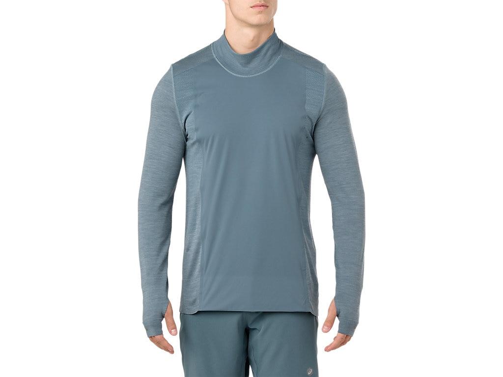Asics Metarun Warm Ls Top in het Blauw voor heren - Lyst