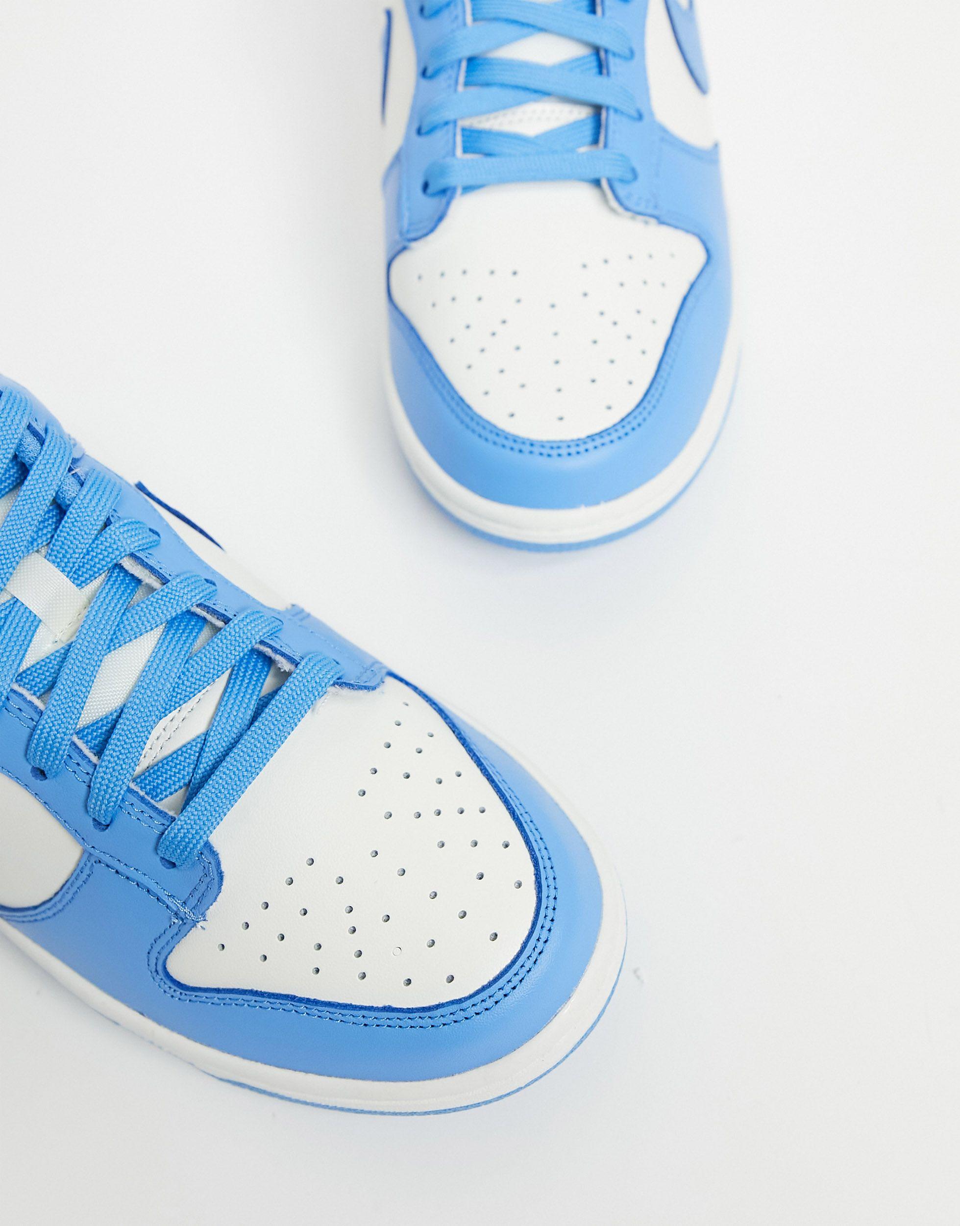 Dunk - sneakers basse e bianche di Nike in Blu | Lyst