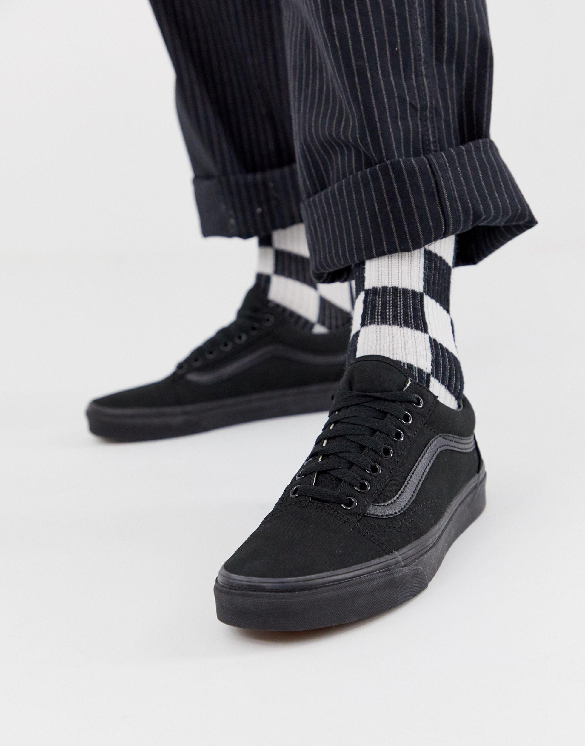 Vans Canvas Old Skool Sneakers in Black for Men - Save 26% | Lyst
