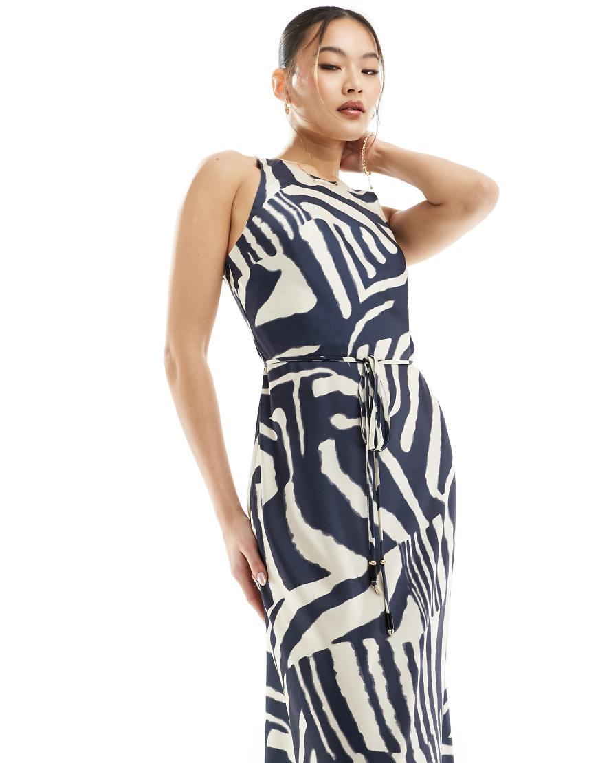 river island blue zebra dress Print Racer Bias Midi in 195258-9TIS-STL and more Color:Dark Burgundy Prettiest Modest Birthday Dress