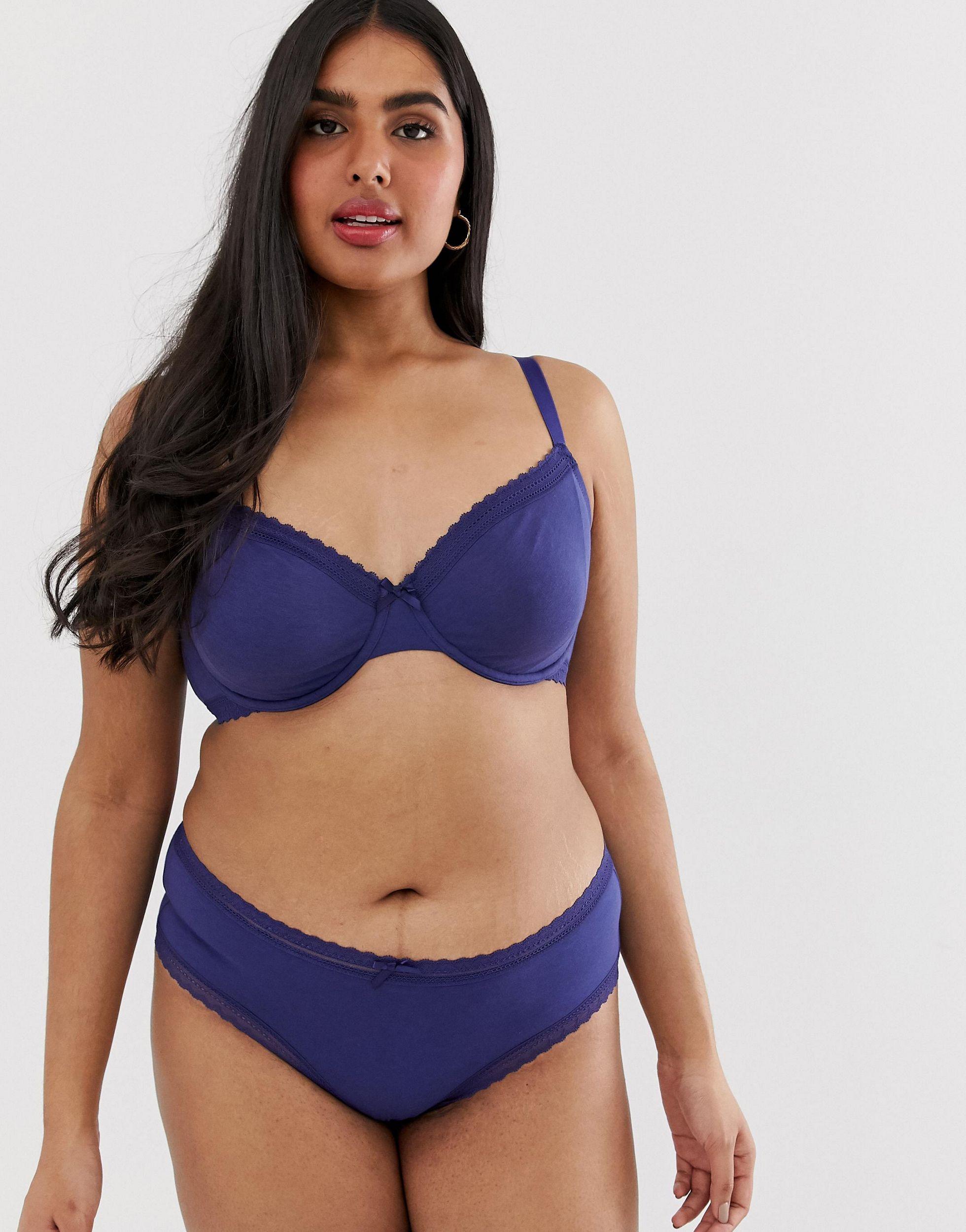 DORINA Plus Size Lila 2-pack Organic Cotton Blend With Non-padded Bras in Blue - Lyst