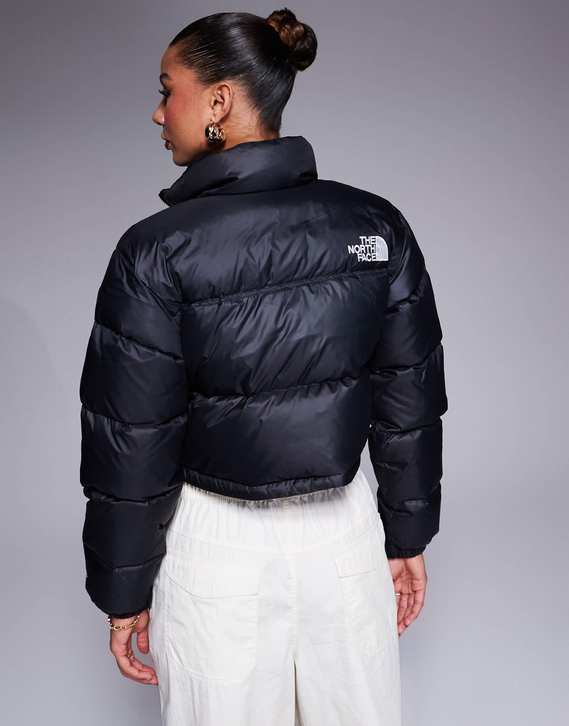 The North Face – nuptse – kurz geschnittene daunen-pufferjacke in - Main Image