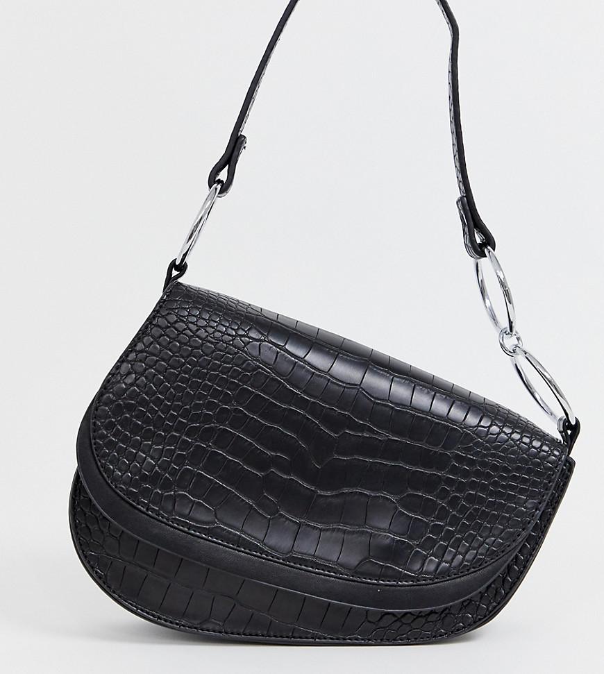 mock croc handbag