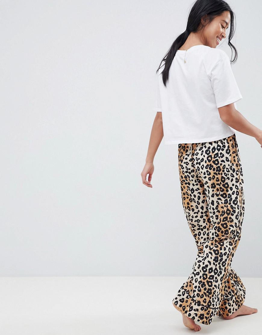 petite leopard print trousers