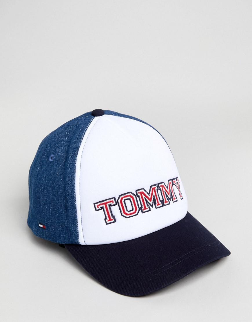 Tommy Hilfiger Retro Tommy Baseball Cap In Blue/white for Men Lyst