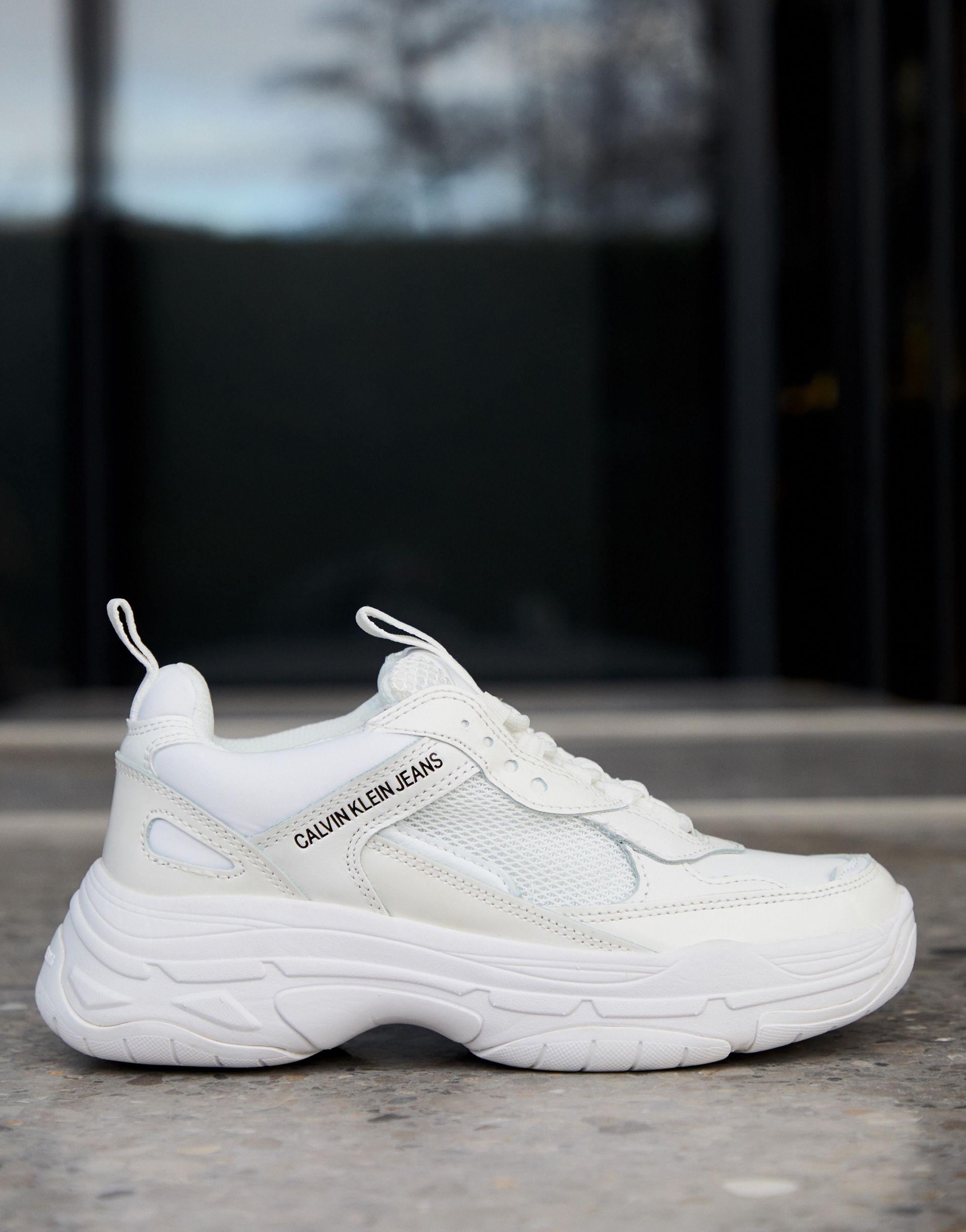 Calvin Klein Maya White Chunky Trainers | Lyst UK