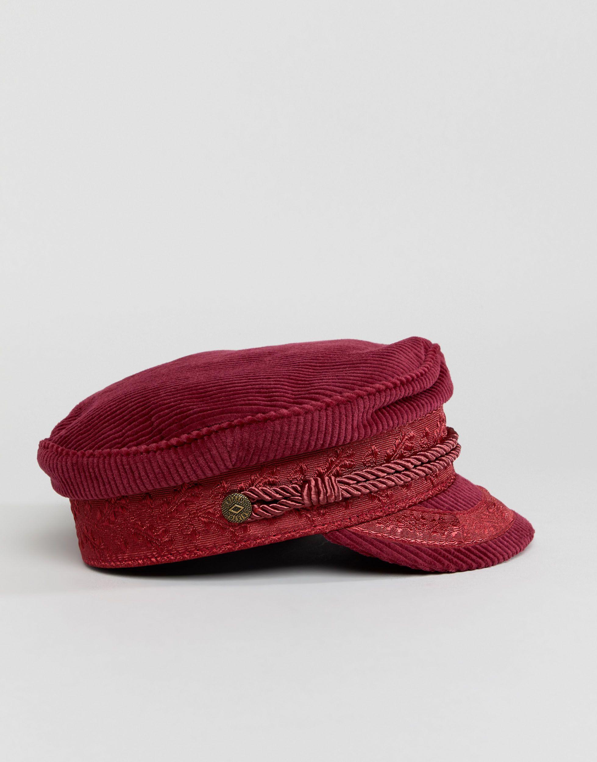 Brixton Baker Boy Hat in Red | Lyst
