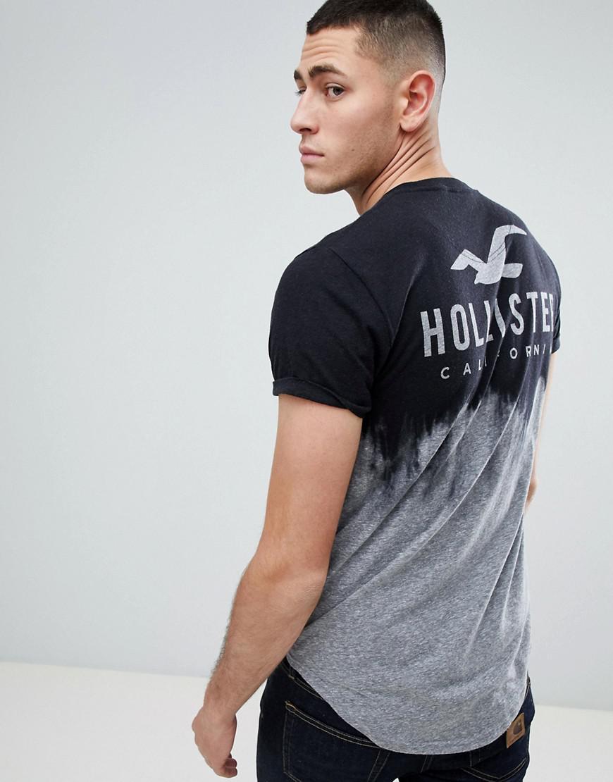 Logo Print T-shirt Curved Hem 