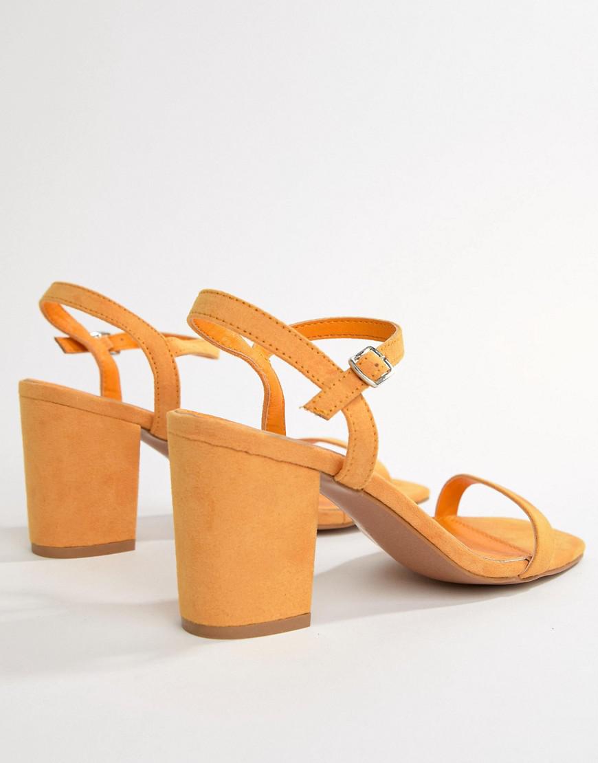 Peach block hotsell heel sandals