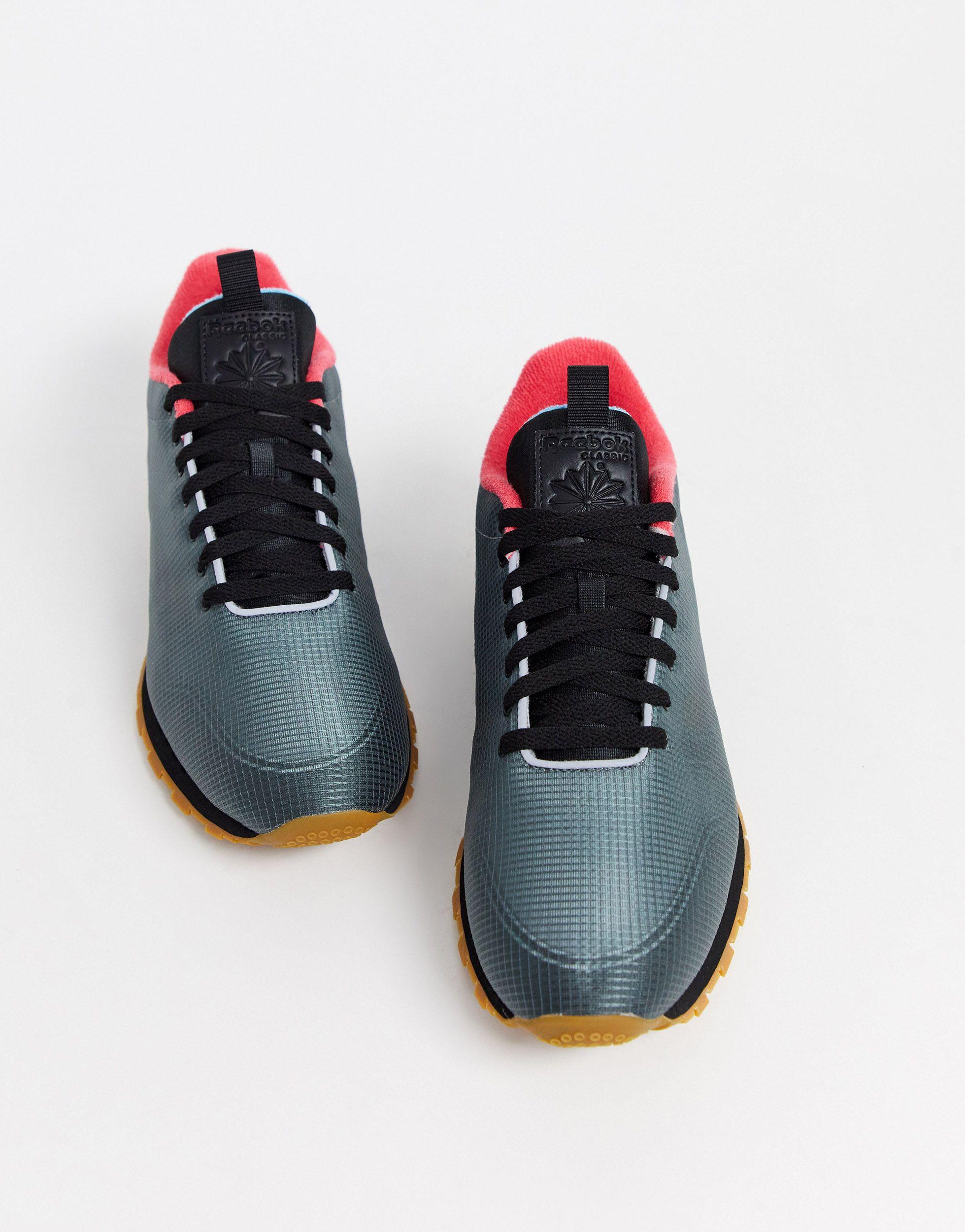 reebok classic leather translucent trainers