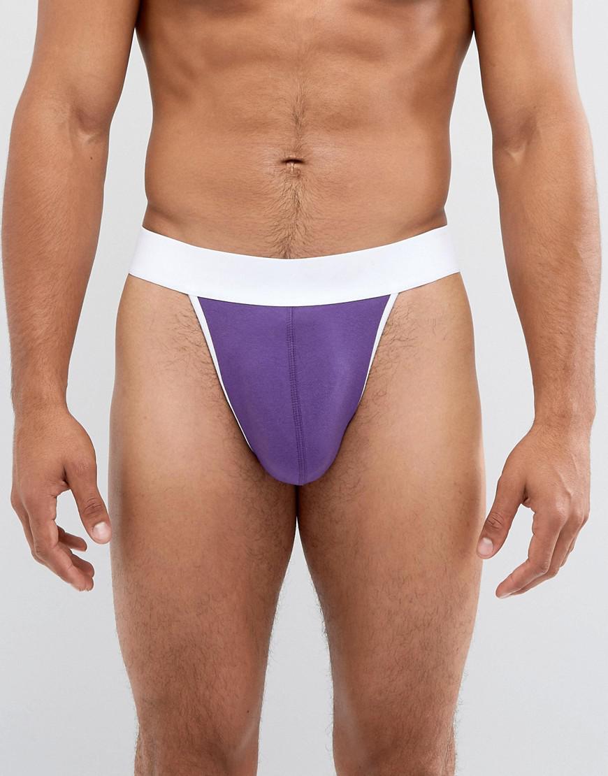 Lyst Asos Tanga Briefs In Purple in Purple for Men