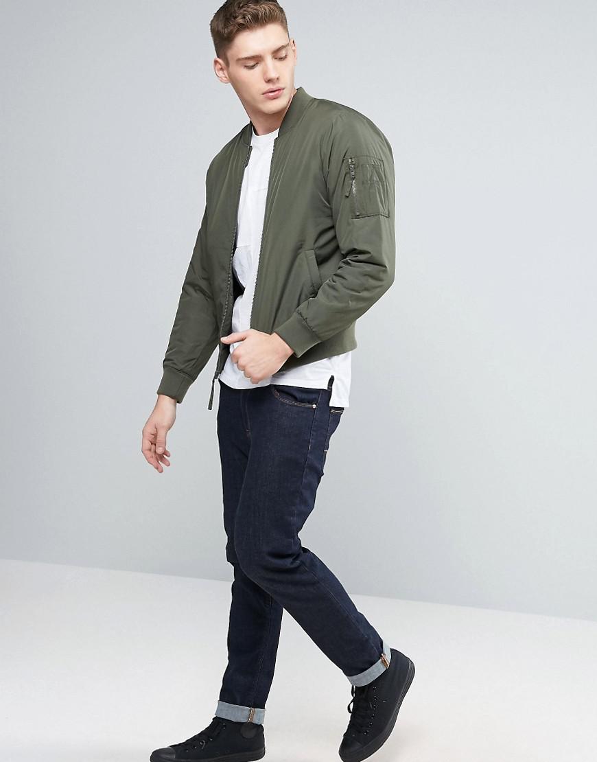 Hollister Lightweight Bomber Jacket In Wickerson Olive in Green for Men |  Lyst