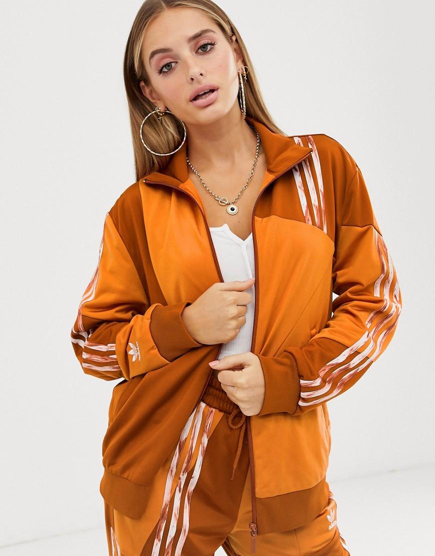 adidas Originals Firebird - Orange Trainingsjacke in Deconstructed-Optik -  Lyst